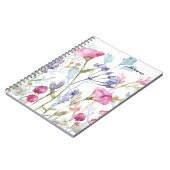 PERSONALIZED Geperste Bloemen| Notitieboek (Linkerzijde)