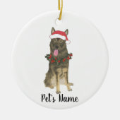Personalized German Shepherd (Sable) Keramisch Ornament (Voorkant)