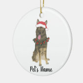 Personalized German Shepherd (Sable) Keramisch Ornament (Links)