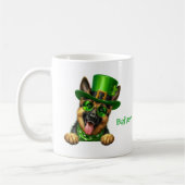 Personalized German Shepherd St. Patty's Day Koffiemok (Links)