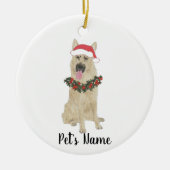 Personalized German Shepherd (zwart & veran) Keramisch Ornament (Voorkant)
