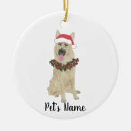 Personalized German Shepherd (zwart & veran) Keramisch Ornament