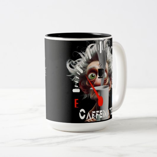 Personalized Get Caffeinated Tweekleurige Koffiemok (Voorkant rechts)