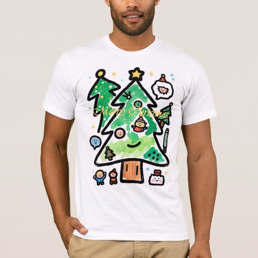 Personalized Ghost LED Night Light with Witch Hat, T-shirt (Voorkant)