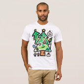 Personalized Ghost LED Night Light with Witch Hat, T-shirt (Voorkant volledig)