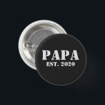 Personalized Gift for dad Ronde Button 3,2 Cm<br><div class="desc">Customize this button with a year</div>
