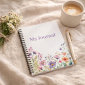 Personalized Gift for Her Wildflower  Notitieboek