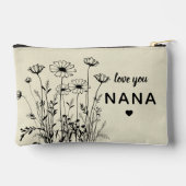 Personalized Gift For Nana Floral Wildflowers Etui (Achterkant)