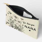 Personalized Gift For Nana Floral Wildflowers Etui (Open)