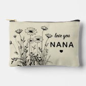 Personalized Gift For Nana Floral Wildflowers Etui (Voorkant)