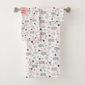Personalized Gift for Wife Valentine Bath Towel Bad Handdoek (Insitu)