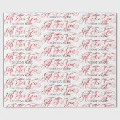 Personalized Gift For You Retro Typography Pattern Cadeaupapier (Vlak)