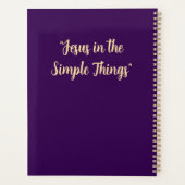 Personalized Gift. Jesus Christian Faith Planner (Achterkant)