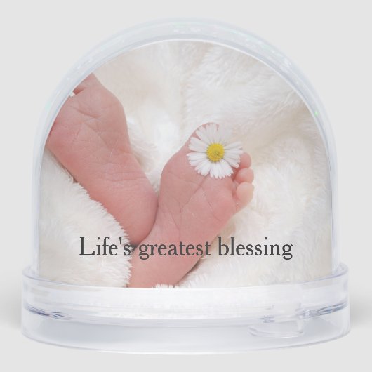 Personalized gift with two photos Custom text Sneeuwbol (Achterkant)