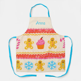 Personalized Gingerbread Baking Apron Schort