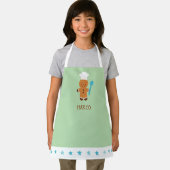 Personalized Gingerbread Chef Kids Apron Schort (Insitu)