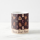 Personalized Gingerbread Christmas Mug Koffiemok (Center)