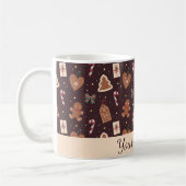 Personalized Gingerbread Christmas Mug Koffiemok (Links)
