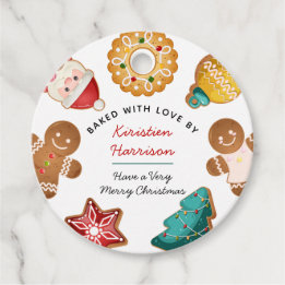 Personalized Gingerbread Cookies Baking Holiday Bedankjes Labels
