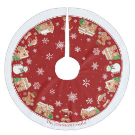 Personalized Gingerbread Village Kerstboom Rok