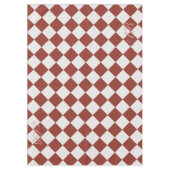 Personalized Gingham Tablecloth, Wine Red  Tafelkleed (Voorkant)