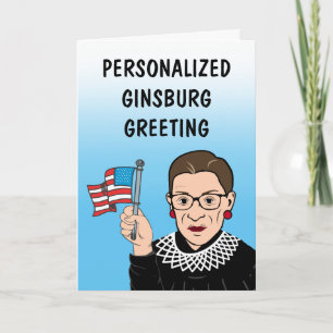 Personalized Ginsburg Greeting Card Kaart