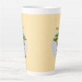  Personalized Giraffe in the Savanna Mug Latte Mok (Voorkant)