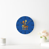 Personalized Giraffe Large Clock Ronde Klok (Huis)