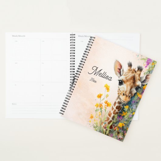 Personalized Giraffe Planner (Display)