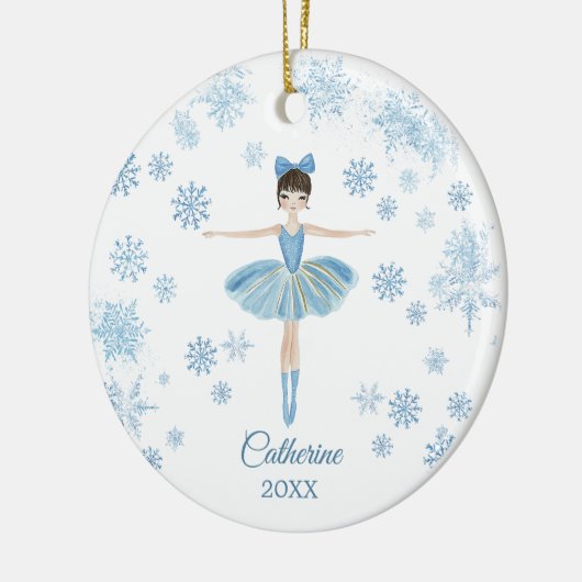 Personalized Girl Ballet Nutcracker Birthday  Keramisch Ornament (Links)