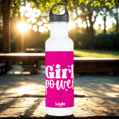 Personalized Girl Power Waterfles