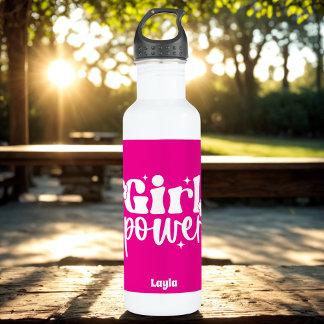 Personalized Girl Power Waterfles