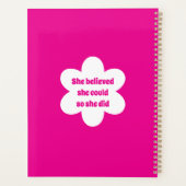Personalized Girl Power Yearly Planner (Achterkant)