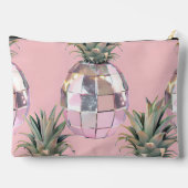 Personalized Glam Disco Pineapple Pink Metallic Etui (Achterkant)