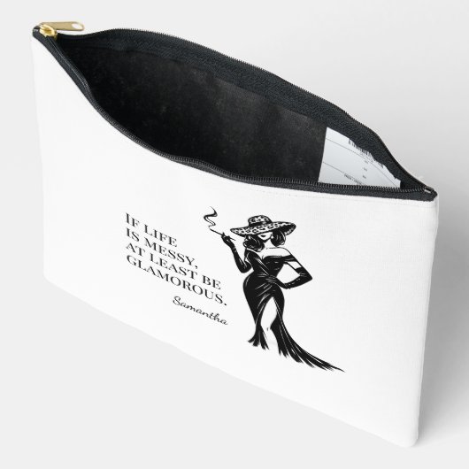 Personalized Glam Style Quote Design  Etui (Open)