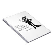 Personalized Glam Style Quote Design  Notitieboek (Rechterzijde)