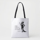 Personalized Glam Style Quote Design Tote Bag (Voorkant)