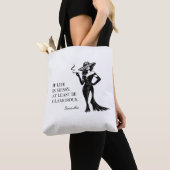 Personalized Glam Style Quote Design Tote Bag (Dichtbij)