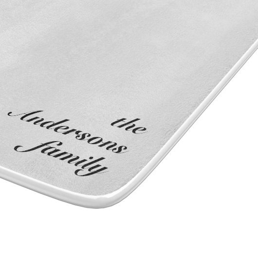 Personalized Glass Cutting Board for Kitchen Use Snijplank (Hoek)