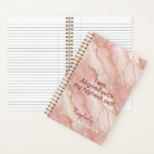 Personalized Glitter Positive Quotes Journal Notitieboek (Binnen)