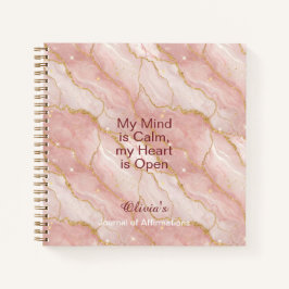 Personalized Glitter Positive Quotes Journal Notitieboek