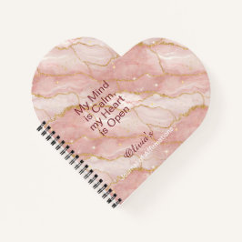 Personalized Glitter Positive Quotes Journal Notitieboek