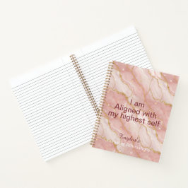 Personalized Glitter Positive Quotes Journal Notitieboek