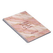 Personalized Glitter Positive Quotes Journal Notitieboek (Rechterzijde)