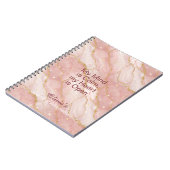 Personalized Glitter Positive Quotes Journal Notitieboek (Linkerzijde)