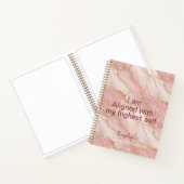 Personalized Glitter Positive Quotes Journal Notitieboek (Binnen)
