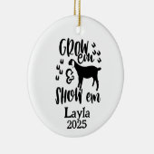 Personalized Goat 4H Farm Ornament (Rechts)