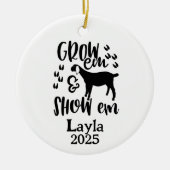 Personalized Goat 4H Farm Ornament (Voorkant)