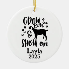Personalized Goat 4H Farm Ornament