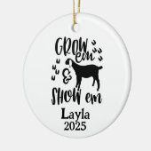 Personalized Goat 4H Farm Ornament (Links)